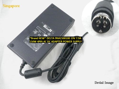 *Brand NEW* 150W DELTA 19V 7.9A 9NA1500100 4PIN AC DC ADAPTER POWER SUPPLY